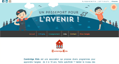 Desktop Screenshot of cambridgekids.fr